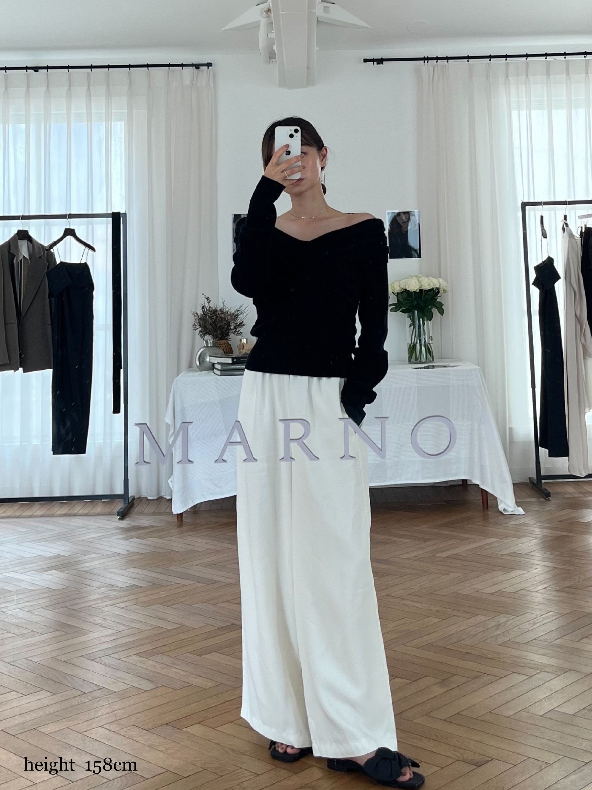 新品未使用タグ付き　marno camille knit beige丸林広奈