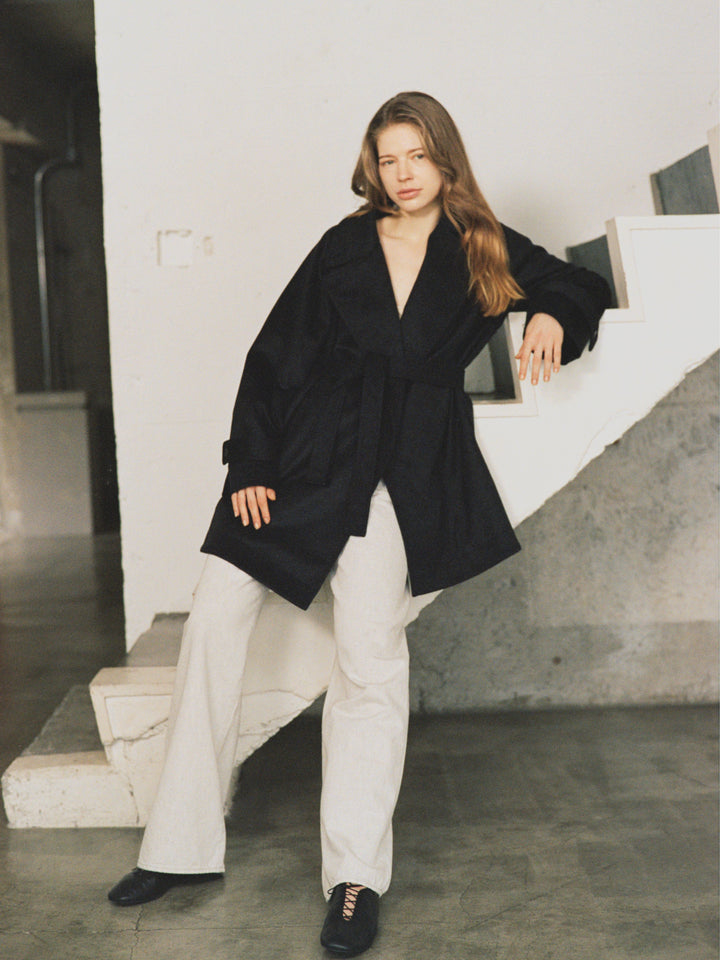 土日お値下中【新品タグつき】marno Kerry coat チャコールグレー Kerry coat – MARNO