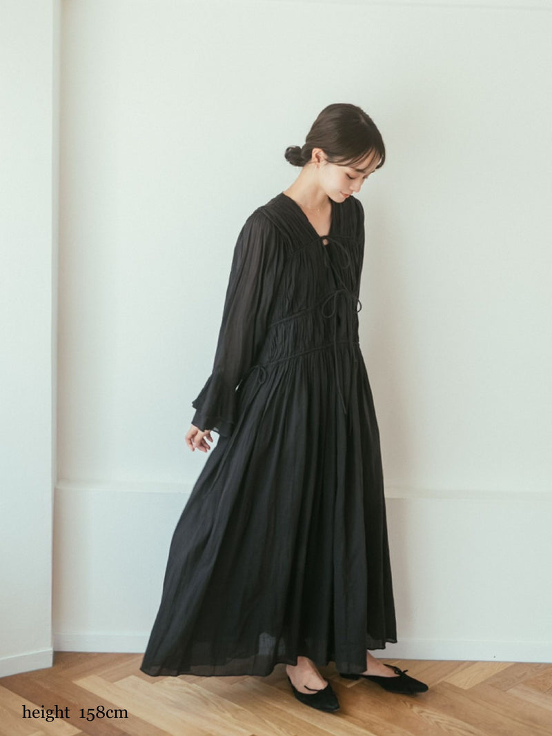 全て無料 【MARNO】 Sophia dress カラー Black 生産終了品 ロング